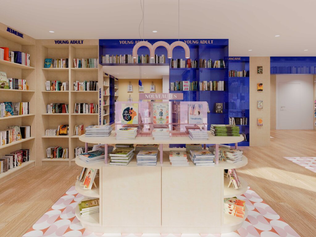 alt="Image de rendu 3d de la librairie"