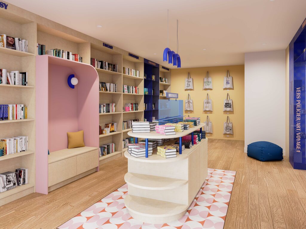 alt="Image de rendu 3d de la librairie"